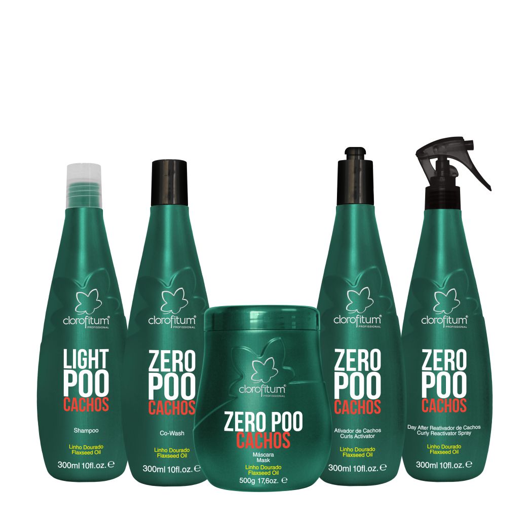 Zero Poo Line for Curly Hair - Kit with 5 products